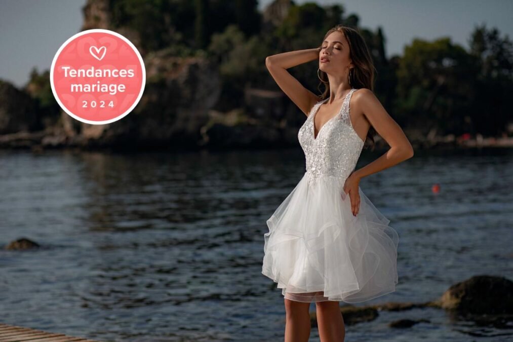 Robe de mariée courte