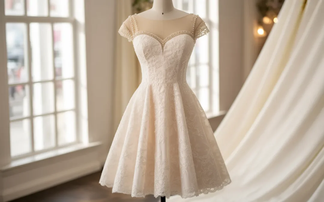 Robe de mariée courte