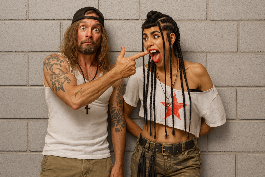 Frah Shaka Ponk et sa femme